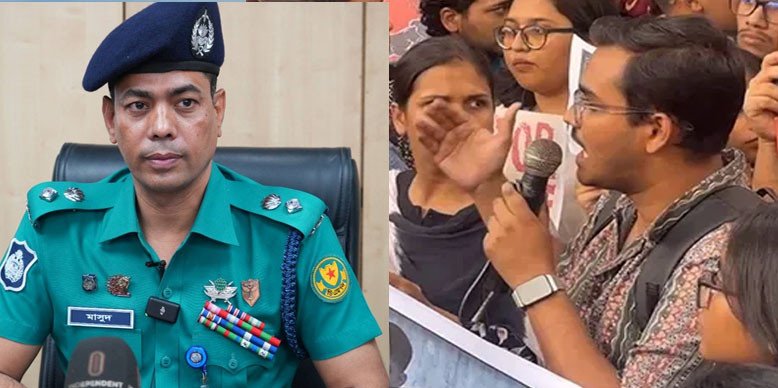 ডিসি মাসুদের অপসারণ দাবিতে শাহবাগ থানার সামনে বিক্ষোভ 